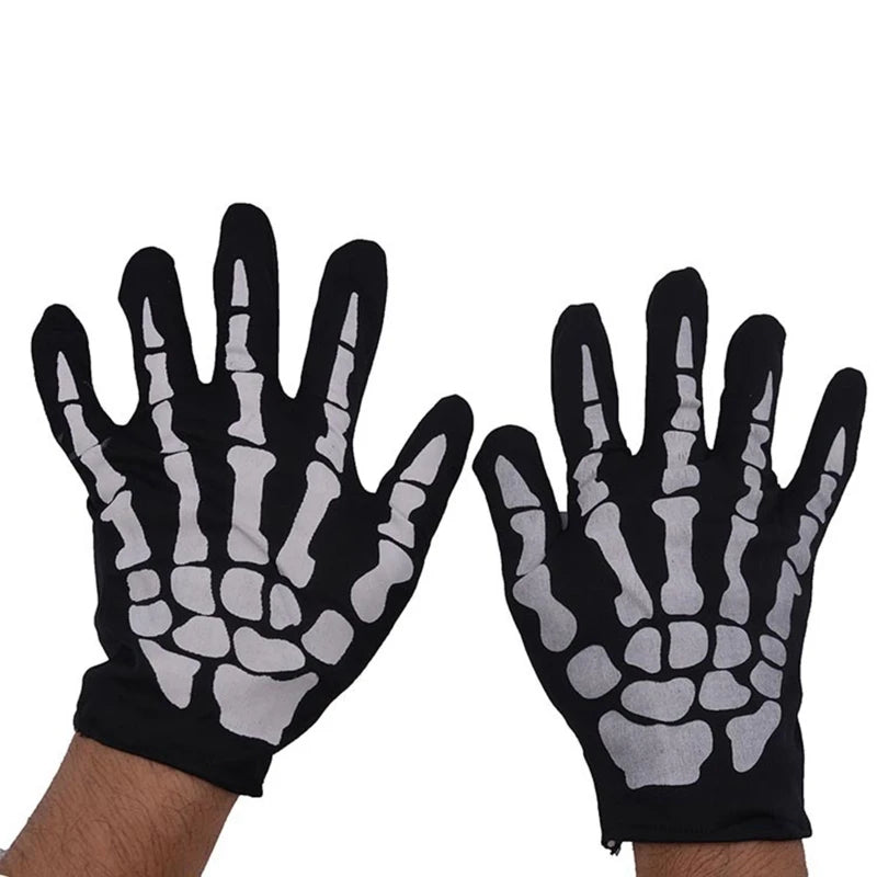 Halloween Skeleton Gloves Skull Face Mask