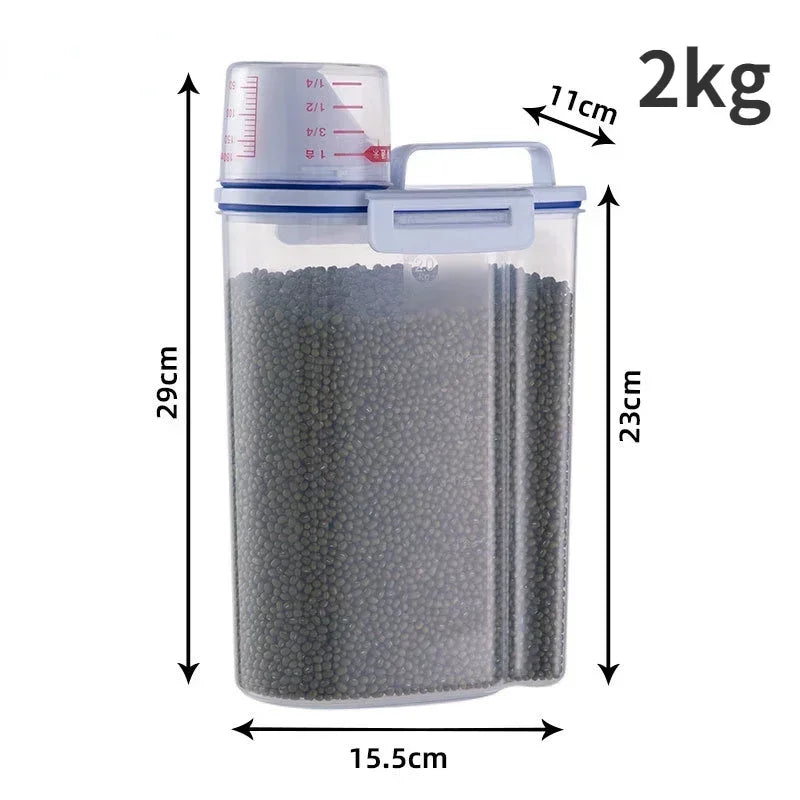 Moisture-proof food container keeps pet food fresh and organized daily.