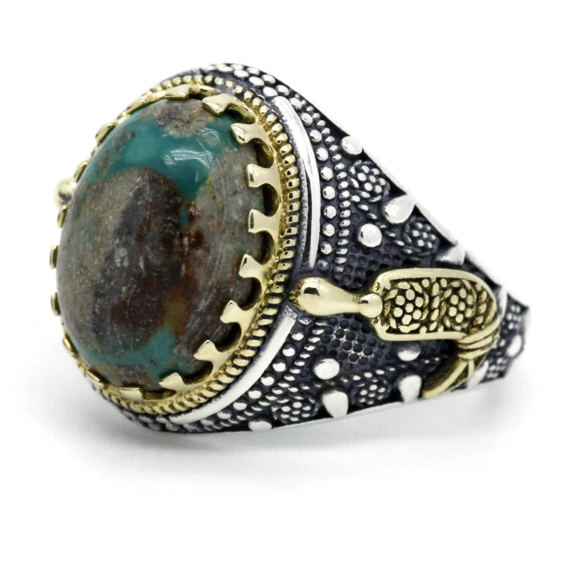 925 Sterling Silver Ring With Turquoise Stone