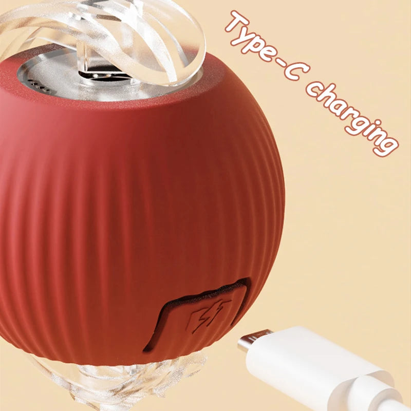 Smart rolling ball entertains pets, encouraging exercise and natural instincts.