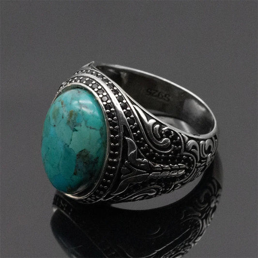 925 Sterling Silver Ring With Turquoise Stone