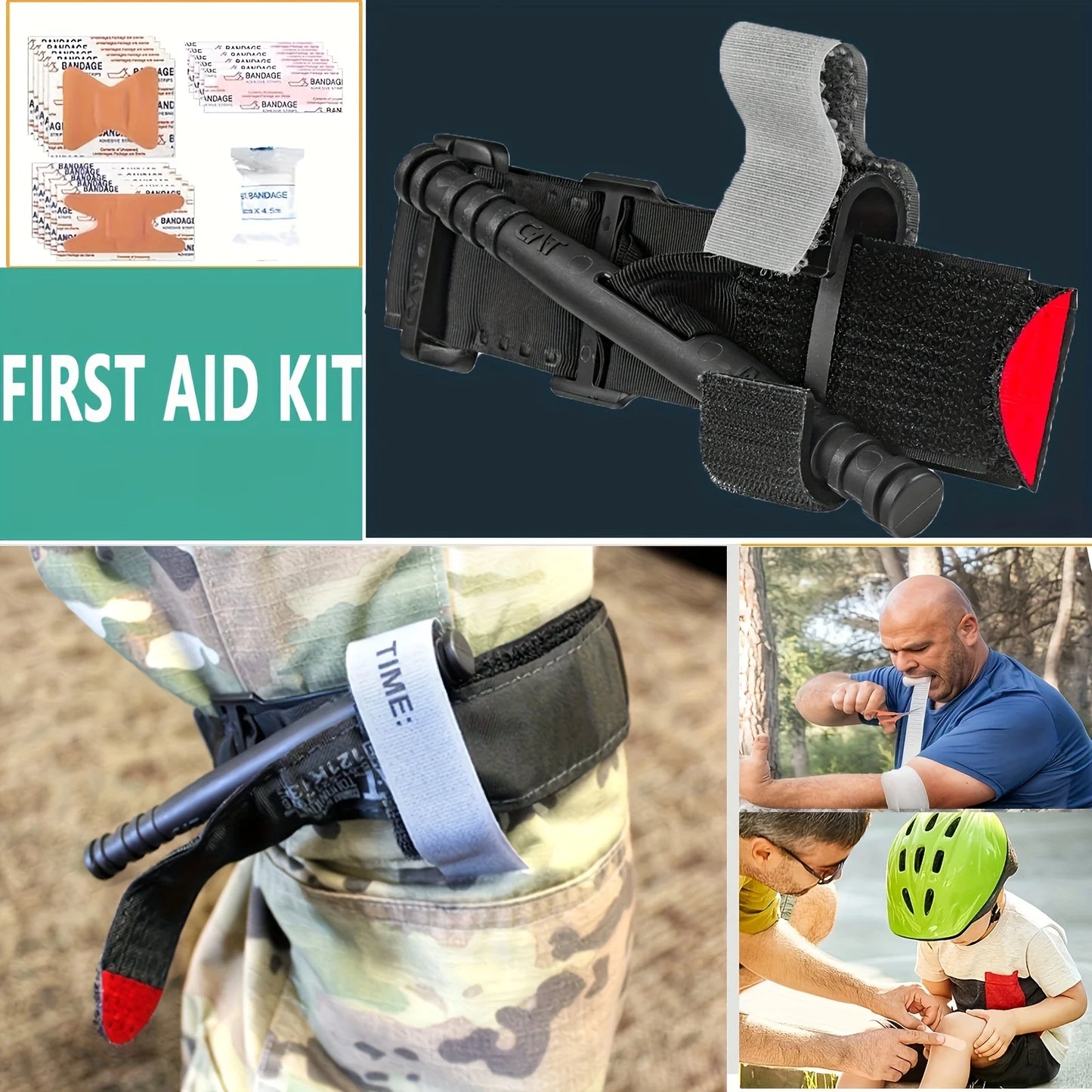Compact 20-in-1 survival kit with essential tools for emergencies, camping, and outdoor use.