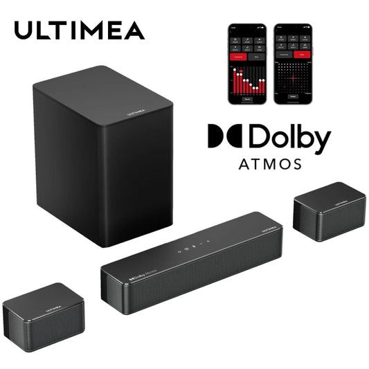ULTIMEA 5.1 Soundbar with Dolby Atmos, 3D Surround System Soundbar for TV with Wireless Subwoofer,  APP Control, Home Theater TV