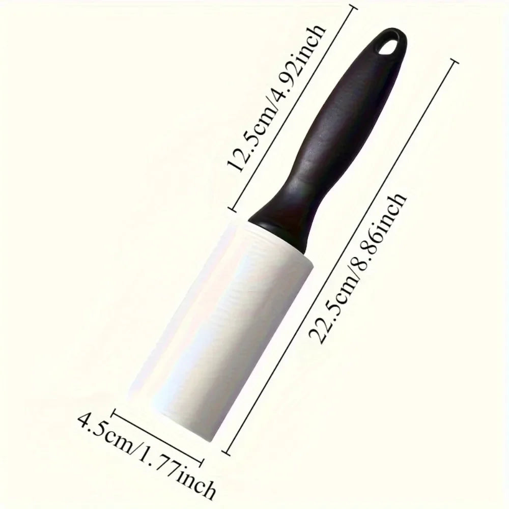 Reusable lint roller removes pet hair, dust, and lint effortlessly everywhere.