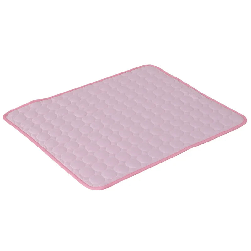 Cooling mat keeps pets comfortable and refreshed during hot summer days.