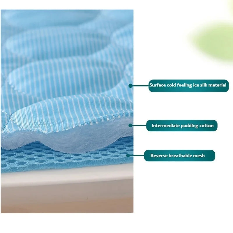 Cooling mat keeps pets comfortable and refreshed during hot summer days.