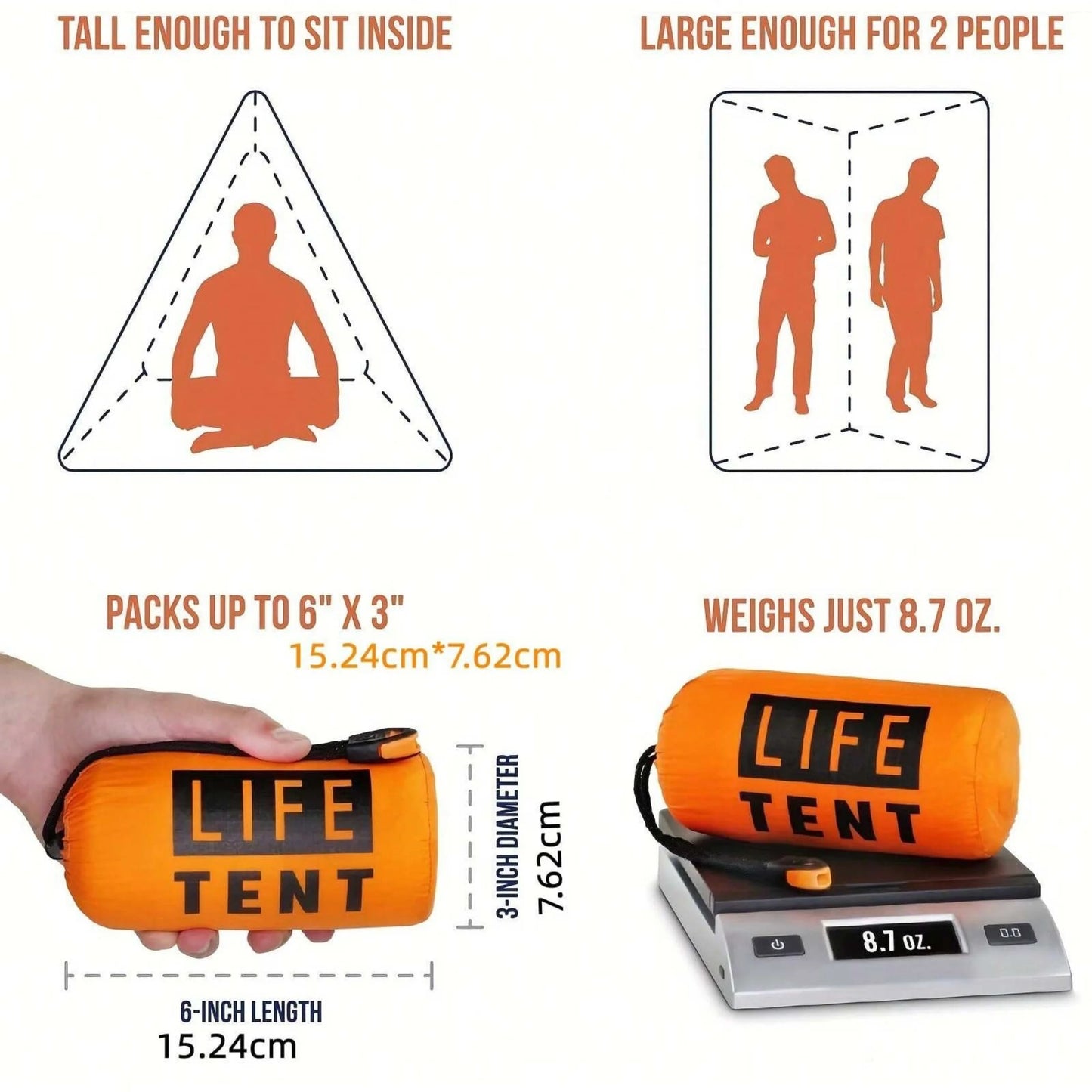 2 Person Emergency Tent  Camping Travel  Family Campaign House Tourist Tents Cool Gear Equipment Coat