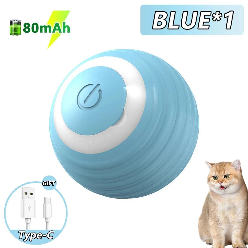 Smart rolling ball entertains pets, encouraging exercise and natural instincts.